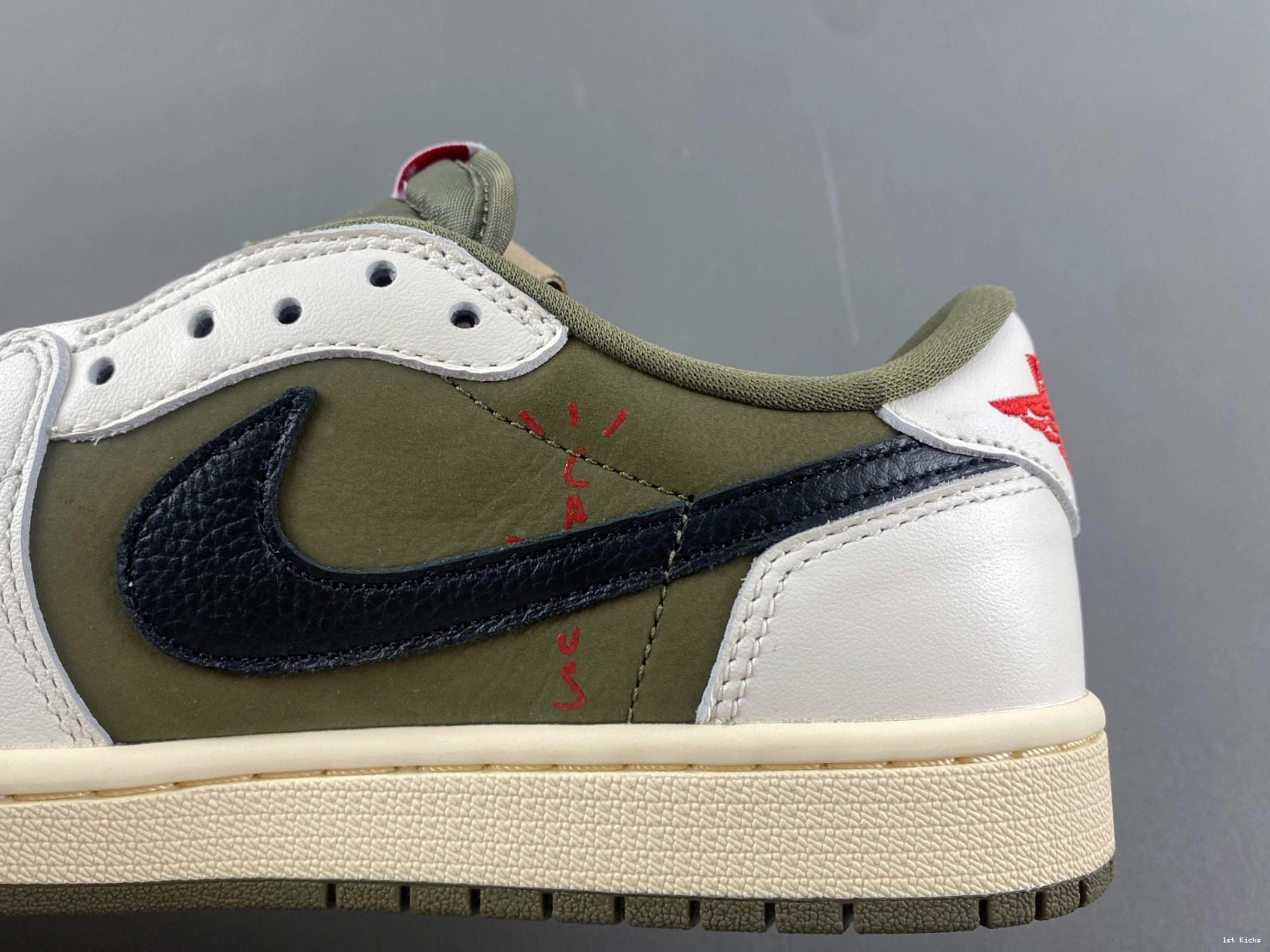 Scott Travis 1 OG Olive DM7866-200 Air Low Jordan 0329